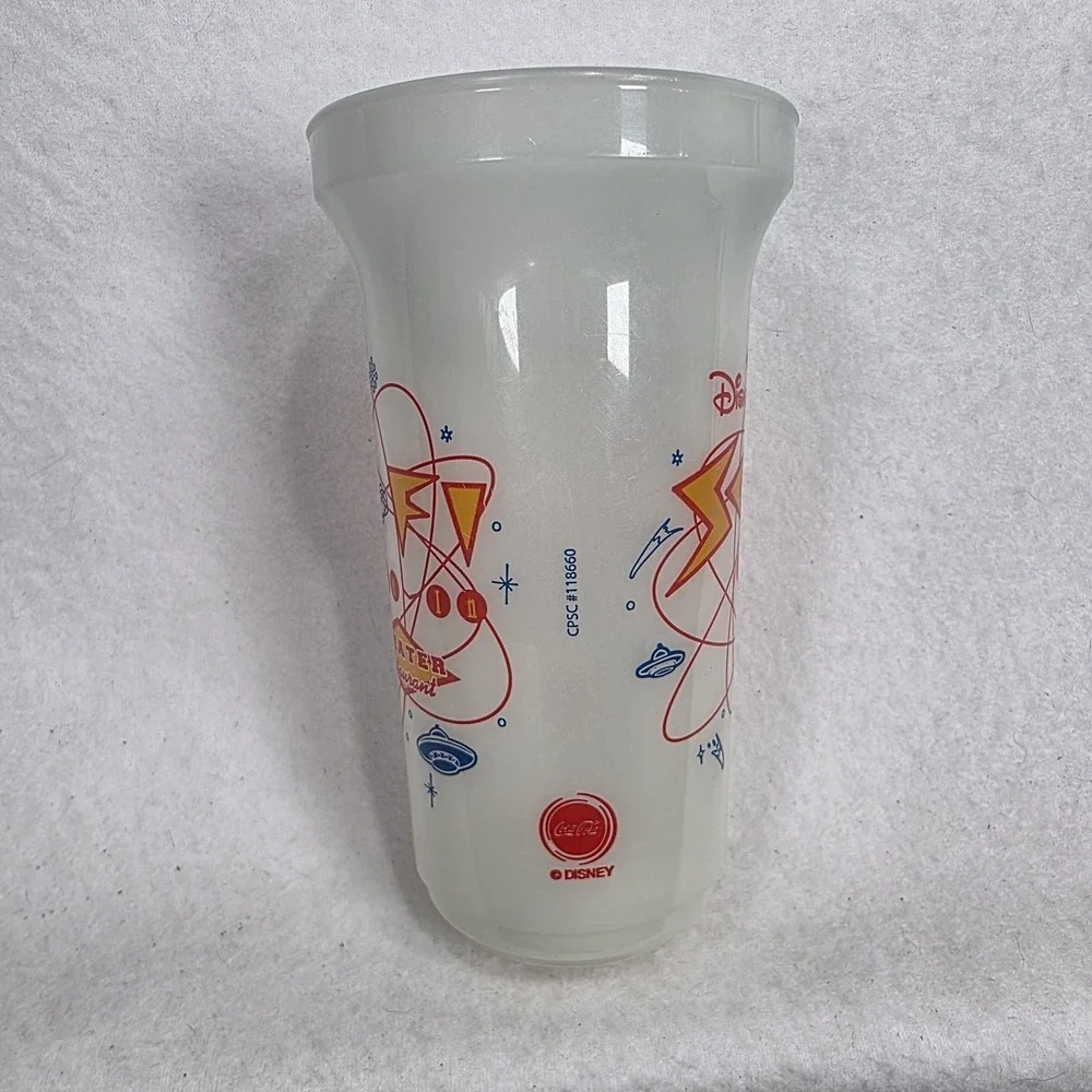 Vintage Disney's Sci-Fi Dine-In Theater Restaurant Glow Coca-Cola Cup USA Made